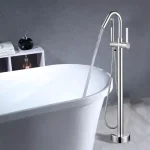 Vanity Art 40 in. Freestanding Single Handle Claw Foot Tub Faucet with Hand Shower, Polished Chrome thumbnail 4