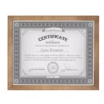 DesignOvation Gallery 8.5 x 11 in. Rustic Brown Wood Document Picture Frame Set, 4-Pack thumbnail 2