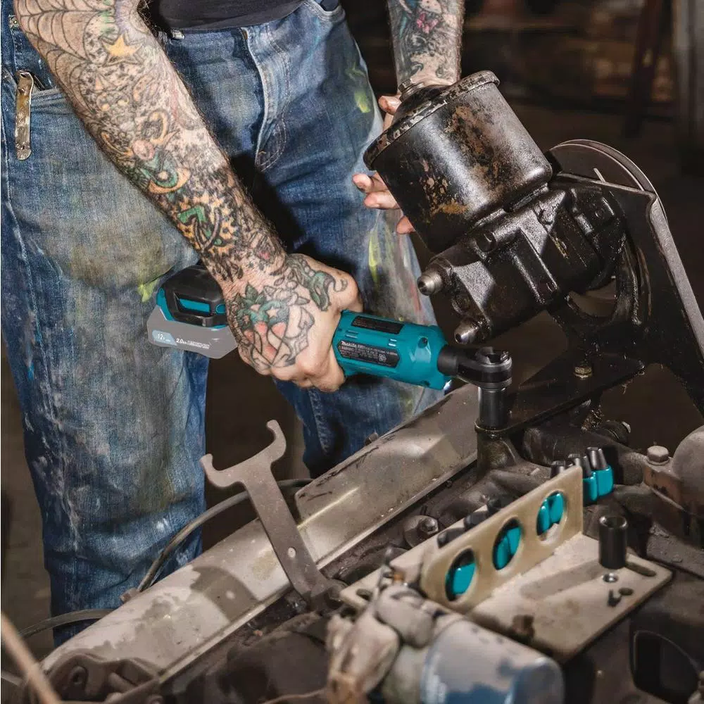 Makita 12V MAX CXT Cordless 3/8 in. and 1/4 in. Sq. Drive Ratchet, Tool Only