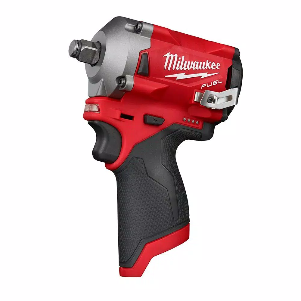Milwaukee M12 FUEL 12V Brushless Cordless 1/2 in. Stubby Impact Wrench with 2.0 Ah Battery