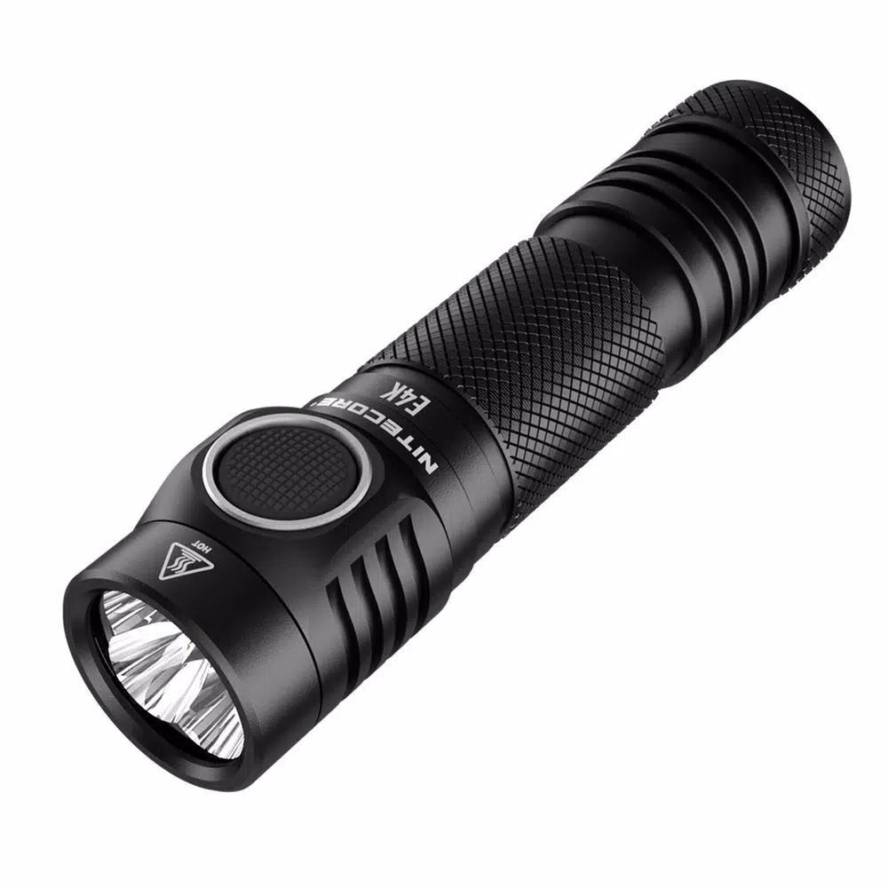 NITECORE E4K Tactical EDC Flashlight, 4400 Lumens, USB-C Rechargeable, Waterproof & Impact Resistant