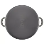 Circulon Elementum 10-Quart Hard-Anodized Aluminum Nonstick Stock Pot with Glass Lid, Oyster Gray thumbnail 3