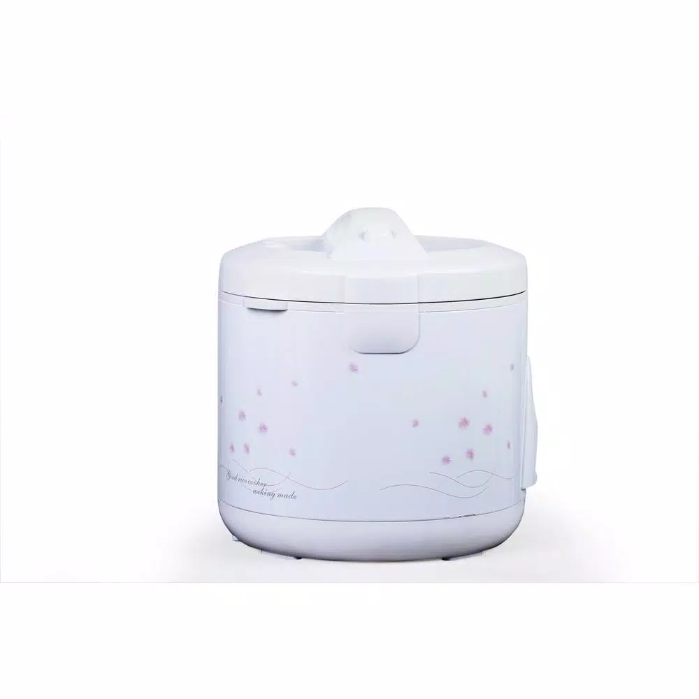 Tayama TRC-1000V 10-Cup White Rice Cooker with Food Steamer Basket