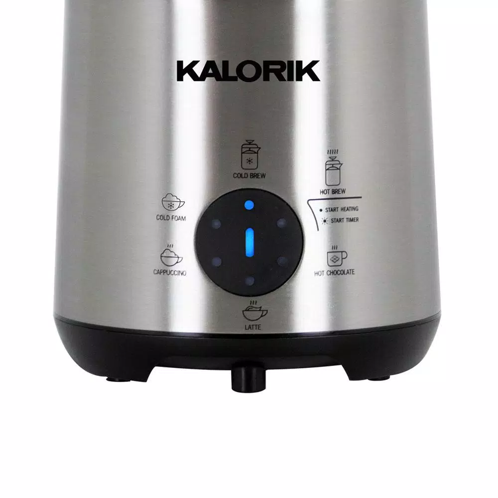 KALORIK Bartista 8-in-1 Electric French Press Coffee Maker, 24 oz. Stainless Steel