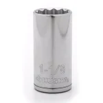 Husky 1/2 in. Drive 1-1/8 in. Deep 12-Point Socket thumbnail 1