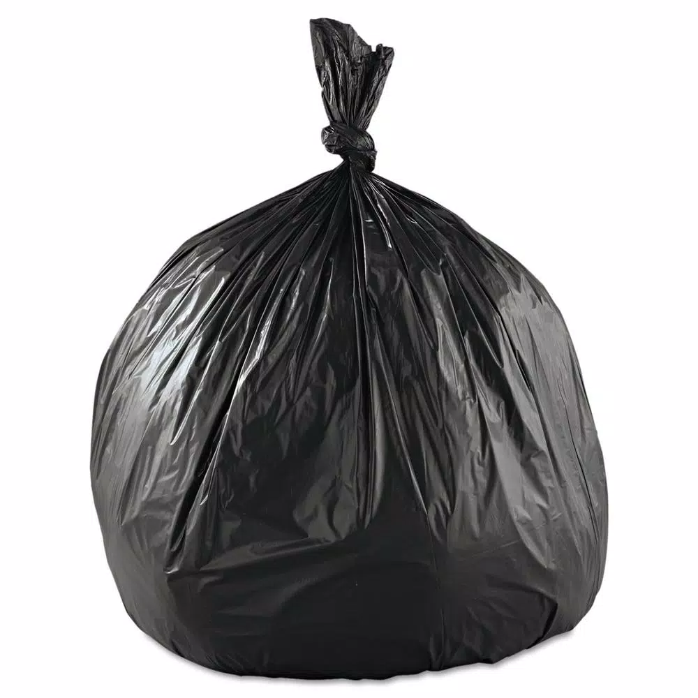 Boardwalk SH-Grade Repro Black Can Liners, 45 Gallon, 40 x 46 in, 1.2 Mil, 100 Count