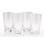 Abigails Rain Drop 12 oz. Clear Highball Glass Set of 4 - Handmade Mouth-Blown Bubble Glassware thumbnail 2