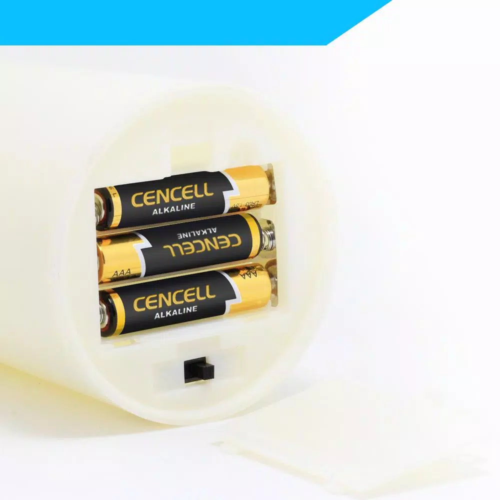 Novelty Place Flameless LED Pillar Candles with Remote Control and Timer - Warm White Flickering Battery Operated Candles