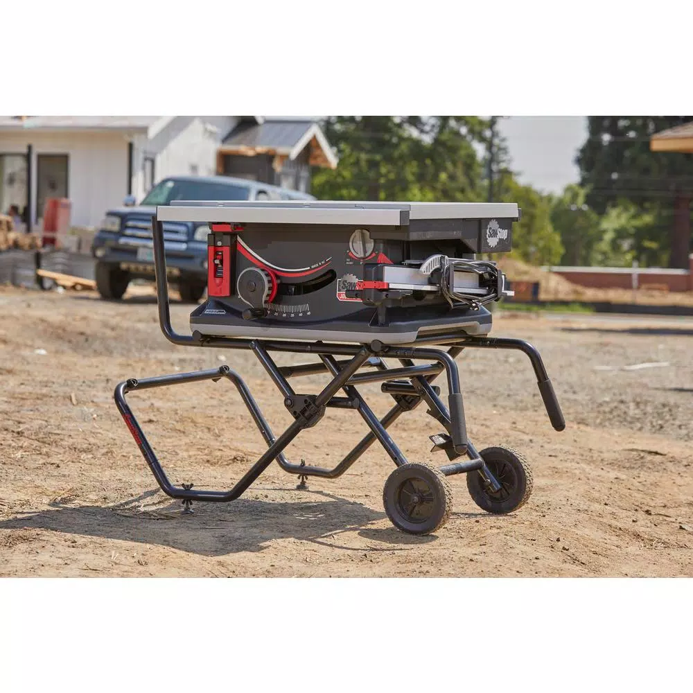 SawStop 10-Inch Jobsite Saw Pro 1.5 HP Table Saw with Mobile Cart Assembly