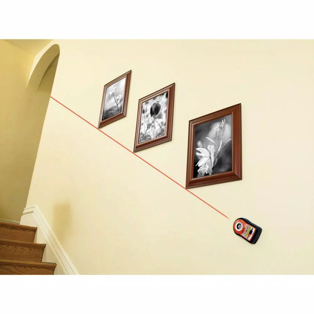 Black+Decker BullsEye Auto-Leveling Laser Level, Red Beam, 100 ft. Max Distance