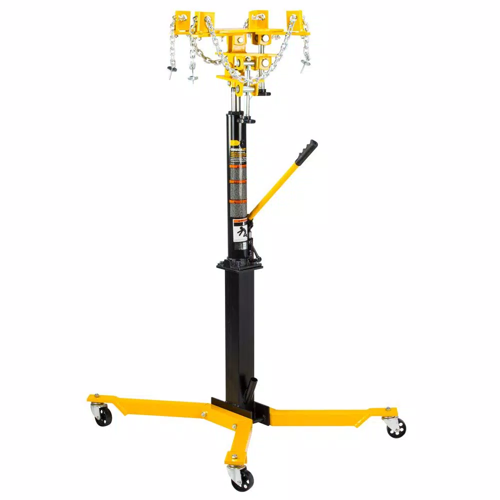 Omega Lift 700 lbs. Capacity Telescopic Transmission Jack - Hydraulic Steel Jack for Automotive & Light Trucks