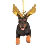 Design Toscano Doberman Pinscher Angel Dog Christmas Ornament thumbnail 2