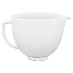 KitchenAid 5 Qt. White Chocolate Titanium-Reinforced Ceramic Mixing Bowl for Tilt-Head Stand Mixers thumbnail 1