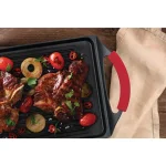 MasterPan 17 in. Cast Aluminum Nonstick Grill Pan, Black thumbnail 5