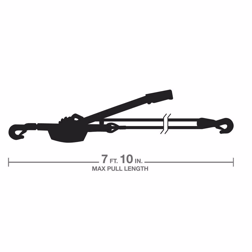 TEKTON 2 Ton Power Puller with 3/16 in. Aircraft-Grade Steel Cable