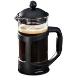 Ovente 4-Cup Black French Press Coffee and Tea Maker with Borosilicate Glass Carafe and Measuring Scoop thumbnail 3