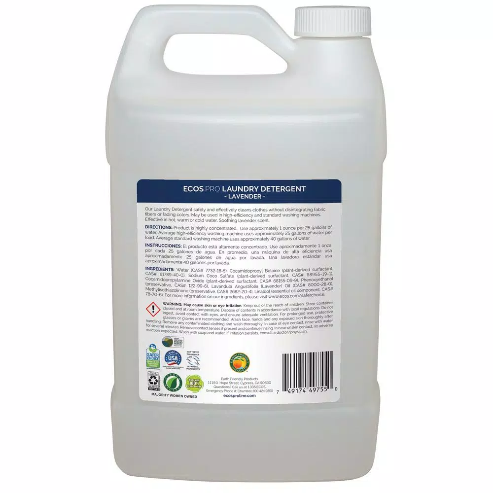 ECOS Pro Lavender Liquid Laundry Detergent, 128 oz.