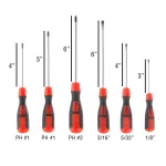 Stalwart 6-Piece Magnetic Tip Screwdriver Set with Wall-Mountable Storage Rack thumbnail 3