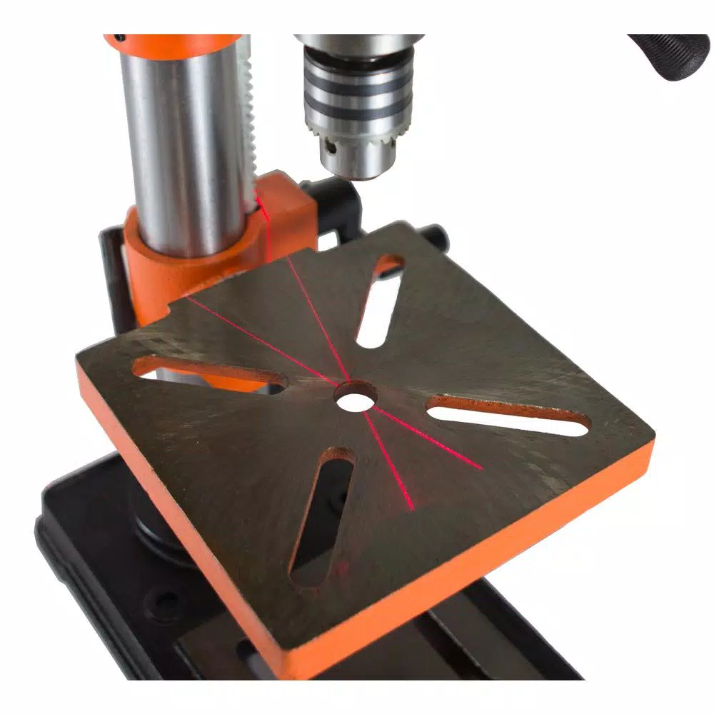 WEN 10 in. Drill Press with Laser Centering and 5-Speed Variable Control