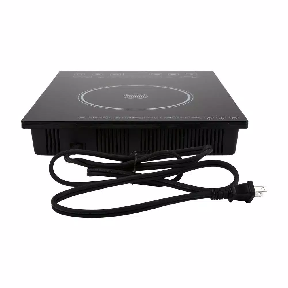 Rosewill 1800W Single Burner Induction Cooktop, 11 in. Black Hot Plate with Temperature Controls