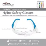 Safe Handler Hyline Safety Glasses with Anti-Scratch Clear Lenses, 12-Pair Assorted Color Pack thumbnail 6