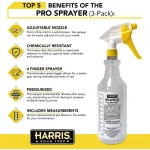 Harris 30% Cleaning Vinegar Concentrate 2-Pack (256 oz) with 32 oz Professional Spray Bottle thumbnail 5
