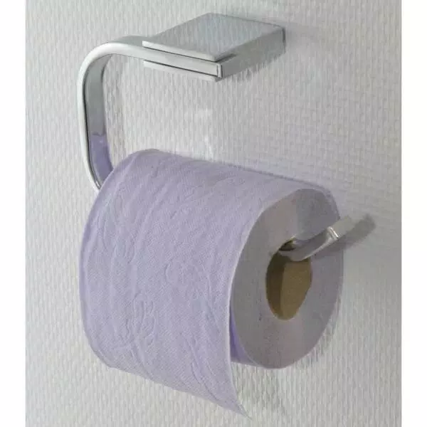 Unbranded Modern Stainless Steel Wall Mounted Toilet Paper Holder - Silver Zinc Alloy