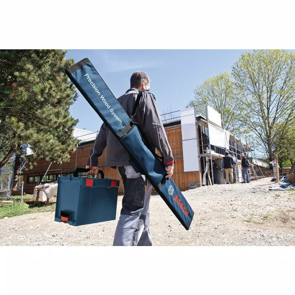 Bosch GKT13-225 6-1/2 in. 13 Amp Corded Track Saw Kit with 63 in. Aluminum Tracks and Carrying Bag