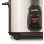 Brentwood 10-Cup Silver Rice Cooker with Stainless Steel Body and Nonstick Inner Pot thumbnail 5