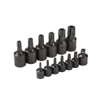 TEKTON 13-Piece Tamper Star Bit Socket Set, 1/4 in. and 3/8 in. Drive, TR10-TR60 thumbnail 1