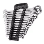 WEN 13-Piece Professional SAE Ratcheting Combination Wrench Set with Storage Rack thumbnail 1