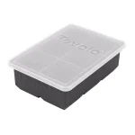 Tovolo Large 2 in. Silicone King Cube Ice Mold Tray with Lid for Whiskey and Cocktails thumbnail 4