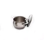 ExcelSteel Made in Italy 4 Qt Stainless Steel Stockpot Set with Sandwich Base, Induction Ready thumbnail 1