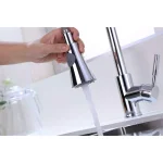 Vanity Art Single-Handle Pull-Down Kitchen Faucet with Sprayer Wand, Chrome Finish thumbnail 5