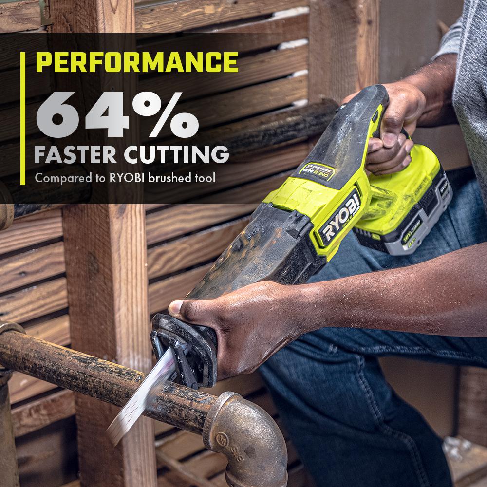 RYOBI 18V ONE+ HP Brushless Cordless Reciprocating Saw (Tool Only)