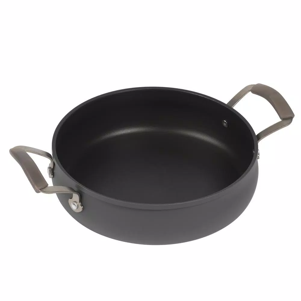Epicurious 4 Qt. Hard-Anodized Aluminum Nonstick Saute Pan with Glass Lid
