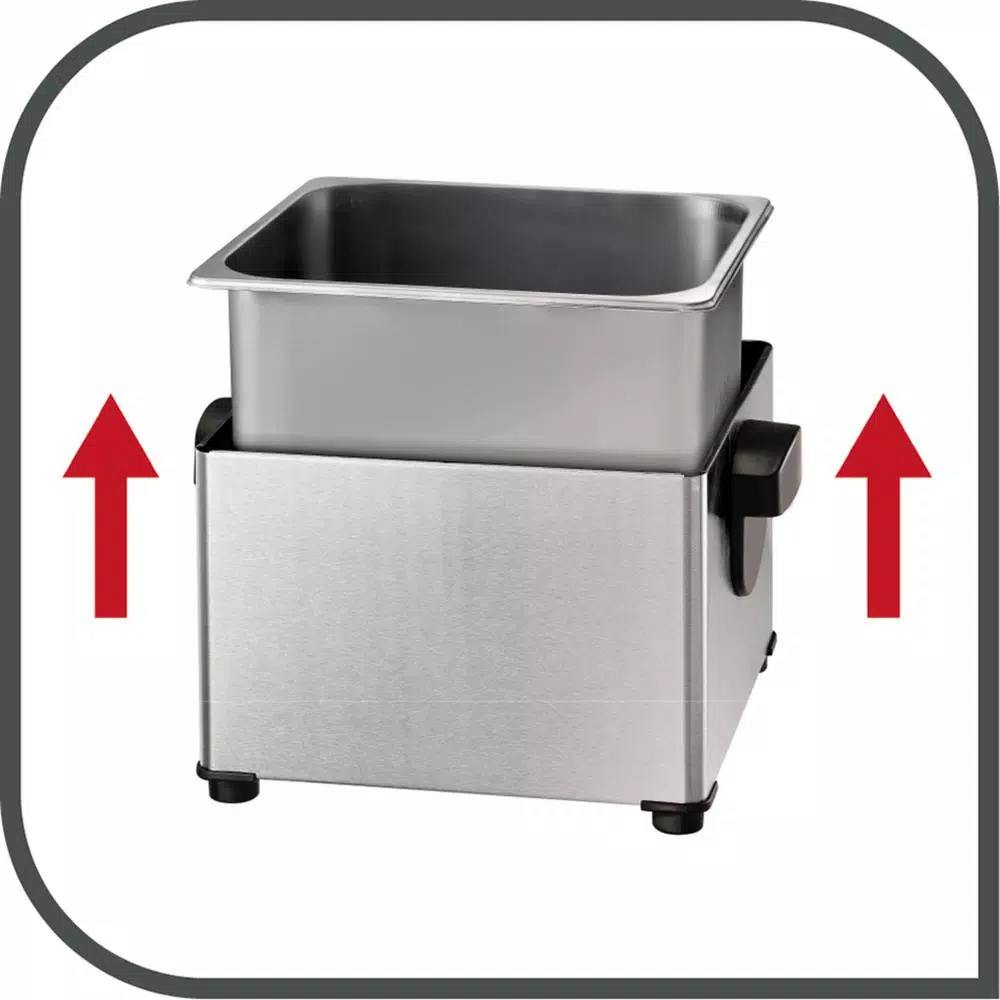T-fal Triple-Basket Deep Fryer, 4L Capacity, Stainless Steel with Adjustable Thermostat