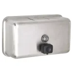 Alpine Industries Alpine 424-SSB 1200ml Stainless Steel Horizontal Manual Liquid Soap Dispenser thumbnail 1