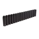 Steelman 16-Piece 1/2 in. Drive Metric 6-Point Deep Impact Socket Set thumbnail 1