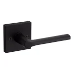 Kwikset Lisbon Square Matte Black Half-Dummy Door Lever thumbnail 4