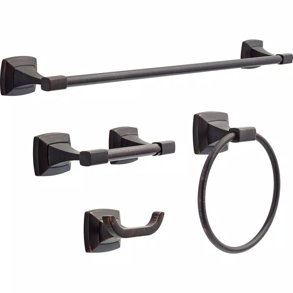 Delta Portwood 4-Piece Bath Accessory Set in Venetian Bronze
