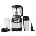 NINJA Nutri Ninja Auto-iQ 40 oz. 5-Speed Blender with Smooth Boost and Travel Cups, Black thumbnail 1