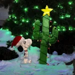 Peanuts 48 in. Peanuts Spike and Decorated Cactus 2D LED Pre-Lit Yard Decor thumbnail 2