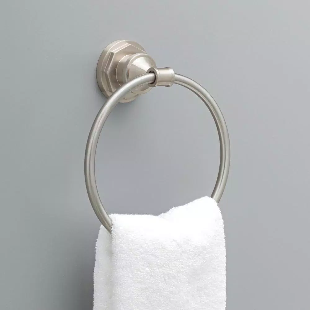 Delta Lochurst Towel Ring in SpotShield Brushed Nickel