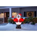 Rudolph 3.5 ft. Airblown Inflatable Bumble in Santa Suit - Officially Licensed Rudolph the Red-Nosed Reindeer Decor thumbnail 2