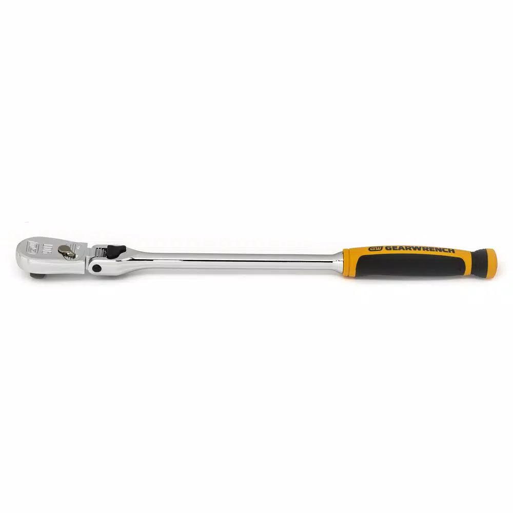 GEARWRENCH 3/8 in. Drive 13 in. 90 Tooth Locking Flex Head Teardrop Ratchet