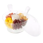 Classic Cuisine 6-Piece Cold Serving Bowl Set with Ice Compartment and Domed Lid thumbnail 2