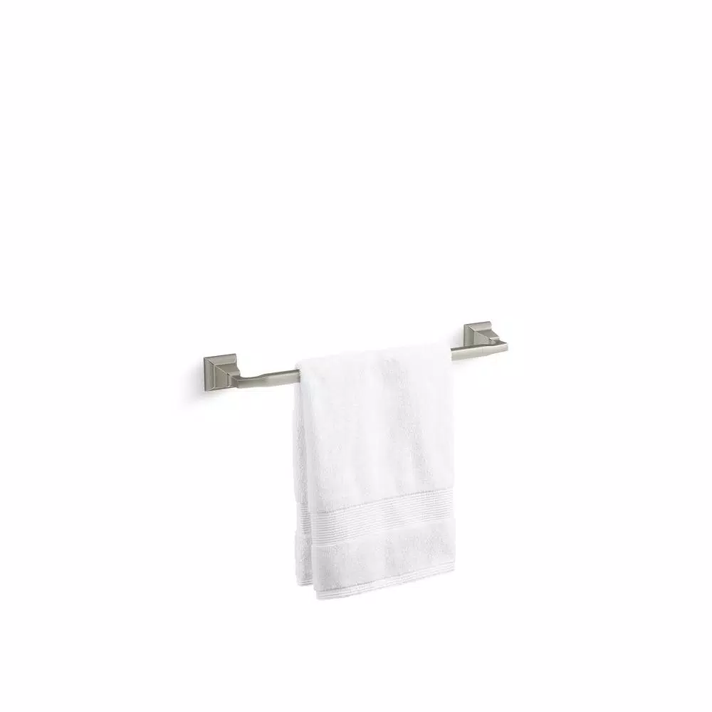 KOHLER Kallan 18 in. Single Towel Bar in Vibrant Brushed Nickel