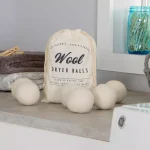 Woolite Wool Dryer Ball Set (6-Pack) with Canvas Storage Bag thumbnail 1