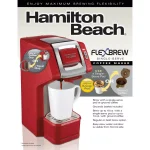 Hamilton Beach FlexBrew Single-Serve Coffee Maker, Red thumbnail 6